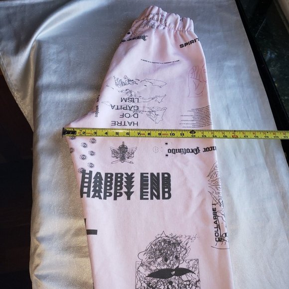 LIBERAL YOUTH MINISTRY Pink Heaven Print Sweatpants Sz L - Picture 12 of 13